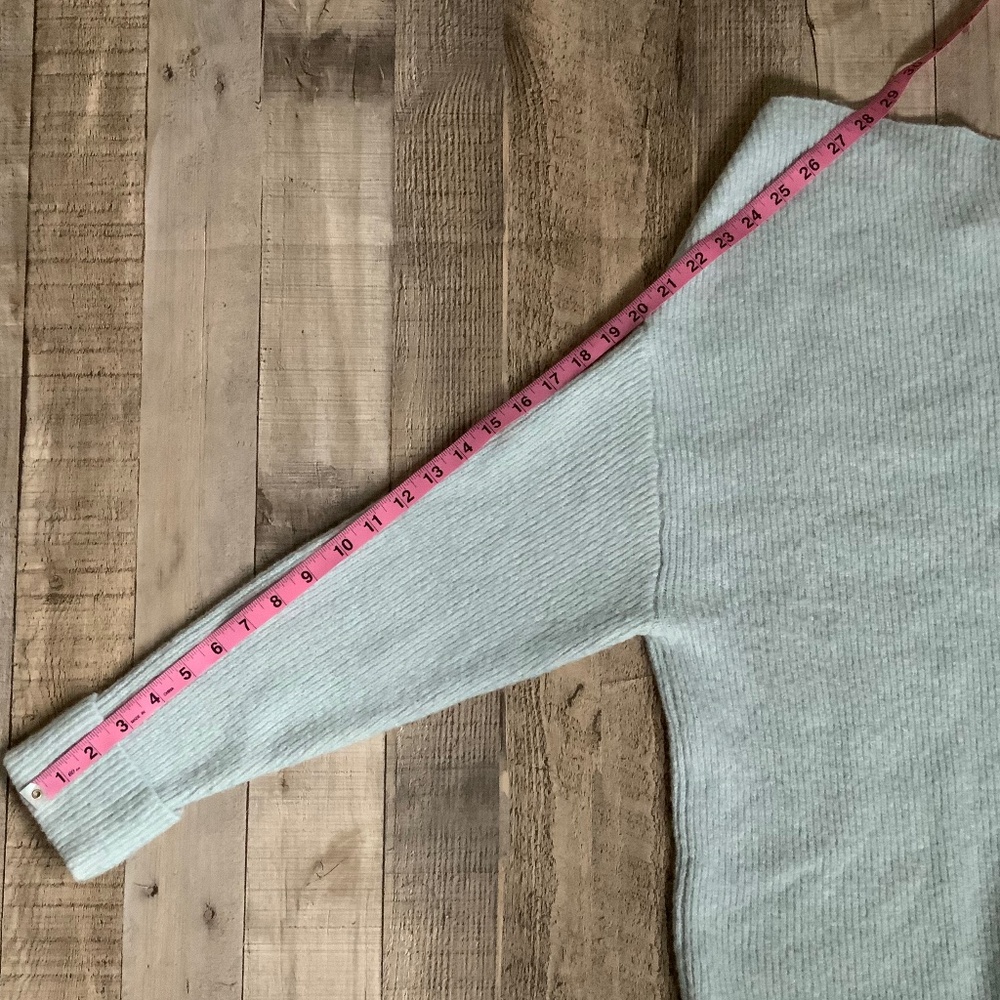Treasure & Bond Light Blue Drift Asymmetrical Off Shoulder Ribbed Cotton… - Picture 14 of 14